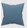 Image de Soleil d'ocre, Coussin décoratif 45x45 cm Eclipse Bleu Canard