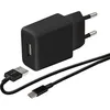 Image de Chargeur secteur Wefix CVOY+CBL MUSB 1M BK Noir + Câble Micro USB en occasion ou reconditionné
