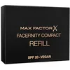 Image de Max Factor Facefinity COMPACT Recharge de fond de teint chaud Porcelain 031, pour un fini mat avec une tenue jusqu'à 24 h, végétalien