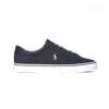 Image de Polo Ralph Lauren pour homme. 816749369002 Baskets Sayer en toile marine (37), Tissu, Plat, Lacets, Casuel
