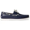 Image de Polo Ralph Lauren pour homme. 803932995001 Chaussures de bateau en cuir Merton navy (45), Plat, Lacets, Casuel, Marine
