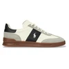 Image de Polo Ralph Lauren pour homme. 809956119002 Baskets en cuir Heritage Area blanc, gris (44), Plat, Lacets, Casuel