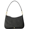 Image de Lauren Ralph Lauren pour femme. 431883768008 Sac moyen en cuir Danni avec dessin croisé noir (OSFA), Casuel