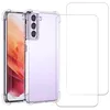 Image de Evetane Coque pour Galaxy S24 Antichoc Transparente + 2 vitres