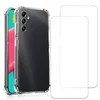 Image de Evetane Coque pour Galaxy A14 Antichoc Transparente + 2 vitres