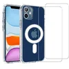 Image de Evetane Coque Anti-Choc Compatible avec Magsafe pour iPhone 12 Mini Transparente + 2 vitres