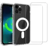 Image de Evetane Coque Anti-Choc Compatible avec Magsafe pour iPhone 13 Pro Max Transparente + 2 vitres