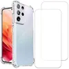 Image de Evetane Coque pour Galaxy S21 Ultra 5g Antichoc Transparente + 2 vitres