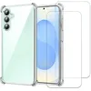 Image de Evetane Coque pour Galaxy S24 Fe Antichoc Transparente + 2 vitres