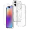 Image de Evetane Coque Anti-Choc Compatible avec Magsafe pour iPhone 17 Transparente + 2 vitres