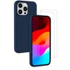 Image de Evetane Coque pour iPhone 15 Pro Antichoc Bleu + 2 vitres