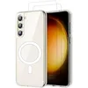 Image de Evetane Coque Anti-Choc Magnétique Compatible avec Magsafe pour Galaxy S23 Transparente + 2 vitres