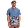Image de Quiksilver Apero Classic Engineered - Chemise à Manches Courtes - Homme - XS - Bleu