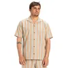 Image de Quiksilver Sunset Song - Chemise à Manches Courtes - Homme - XS - Marron