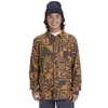 Image de Quiksilver Motherfly Printed - Chemise Manches Longues - Homme - S - Marron