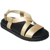 Image de Roxy Sandales croisées Zaho pour femme, champagne, 40.5 EU