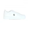Image de Polo Ralph Lauren pour homme. 809891791009 Baskets en cuir lisse blanc (41), Plat, Lacets, Casuel