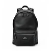 Image de Polo Ralph Lauren pour homme. 405962456001 Sac à dos en cuir grainé noir (OSFA), Casuel