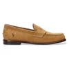 Image de Polo Ralph Lauren pour homme. 803961416002 Mocassins en daim marron clair Alston (45), Cuir, Beige, Plat, Aucun, Casuel, Classique