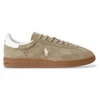 Image de Polo Ralph Lauren pour homme. 809967889002 Baskets Bedford en daim beige (41), Plat, Cuir, Lacets, Casuel
