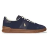 Image de Polo Ralph Lauren pour homme. 809973707002 Baskets en daim Heritage Aera navy (44), Cuir, Noir, Plat, Lacets, Casuel, Marine