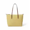 Image de Lauren Ralph Lauren pour femme. 431916737046 Sac fourre-tout moyen Keaton en nylon jaune (OSFA), Casuel