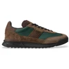 Image de Polo Ralph Lauren pour homme. 809974046001 Varick - Baskets en cuir marron (40), Plat, Lacets, Casuel