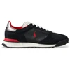 Image de Polo Ralph Lauren pour homme. 809974040004 Baskets oxford Varick en daim et noir (41), Cuir, Plat, Lacets, Casuel
