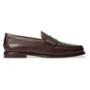Image de Polo Ralph Lauren pour homme. 803978015001 Mocassins en cuir brun bruni Alston penny loafers (41), Marron, Plat, Aucun, Casuel, Classique