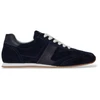 Image de Lauren Ralph Lauren pour femme. 802P15837005 Baskets Dani en daim et cuir marine (37), Plat, Lacets, Casuel
