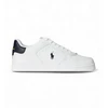 Image de Polo Ralph Lauren pour homme. 809P01636001 Baskets en cuir blanc Masters Court (41), Plat, Lacets, Casuel