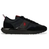 Image de Polo Ralph Lauren pour homme. 809P01638002 Baskets noires Peil Train 89 (40), Cuir, Plat, Lacets, Casuel