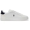 Image de Polo Ralph Lauren pour homme. 809P10044002 Heritage Court II Leather Sneakers white (42), Cuir, Blanc, Plat, Lacets, Casuel