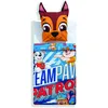 Image de Parure de lit 140x200cm Imprimée Bleu 100% Coton Housse de Couette + 1 Taie d'Oreiller 65x65 cm Paw Patrol NICKELODEON
