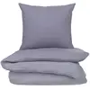 Image de Parure de lit 260x240 cm Violet 100% Coton Housse de Couette + 2 Taies d'Oreiller 65x65 cm TEX HOME