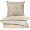 Image de Parure de lit 260x240 cm Ecru Anastasia 100% Coton Housse de Couette + 2 Taies d'Oreiller 65x65 cm TEX HOME