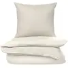 Image de Parure de lit 260x240 cm Rose Clair Imprimé 100% Coton Housse de Couette + 2 Taies d'Oreiller 65x65 cm Laurin TEX HOME