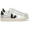 Image de VEJA pour femme. CP0520786 Chaussures en cuir Campo argenté (37), Plat, Lacets, Casuel