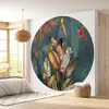 Image de Lumalea - Papier peint rond/cercle Tropical - Papier Standard 170gr Lessivable - Diamètre 50 cm