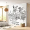 Image de Lumalea - Papier peint rond/cercle Forêt Tropicale - Papier Standard 170gr Lessivable - Diamètre 240 cm
