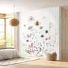 Image de Lumalea - Papier peint rond/cercle Motif floral - Papier Standard 170gr Lessivable - Diamètre 60 cm