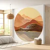 Image de Lumalea - Papier peint rond/cercle Paysage design - Papier Standard 170gr Lessivable - Diamètre 110 cm