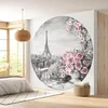 Image de Lumalea - Papier peint rond/cercle Paris Tour Eiffel - Papier Standard 170gr Lessivable - Diamètre 30 cm