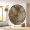 Image de Lumalea - Papier peint rond/cercle Motif botanique - Papier Standard 170gr Lessivable - Diamètre 40 cm