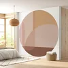Image de Lumalea - Papier peint rond/cercle Design - Papier Standard 170gr Lessivable - Diamètre 70 cm