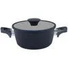 Image de Faitout Strié 24cm Bleu + Couvercle CARREFOUR HOME