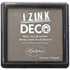 Image de Aladine - Izink Déco - Encreur Taille XL 10 x 10 cm - Pigments très Couvrants, Séchage Rapide - Mousse Haute Qualité - Idéal pour Empreintes Créatives sur Mur, Bois et Carton - Gris