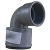 Image de First Plast - Raccord PVC évacuation - Coude réduit PVC 87°30 FF Ø40 à manchette Ø36 x 40 - Fisrt Plast