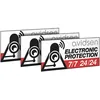 Image de Avidsen - Lot de 3 stickers de dissuasion PVC à coller - Avidsen - 123408