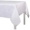 Image de LE JACQUARD FRANÇAIS - Nappe Bosphore Blanc 50% Coton - 50% Lin - Rectangulaire - 175 x 320 cm
